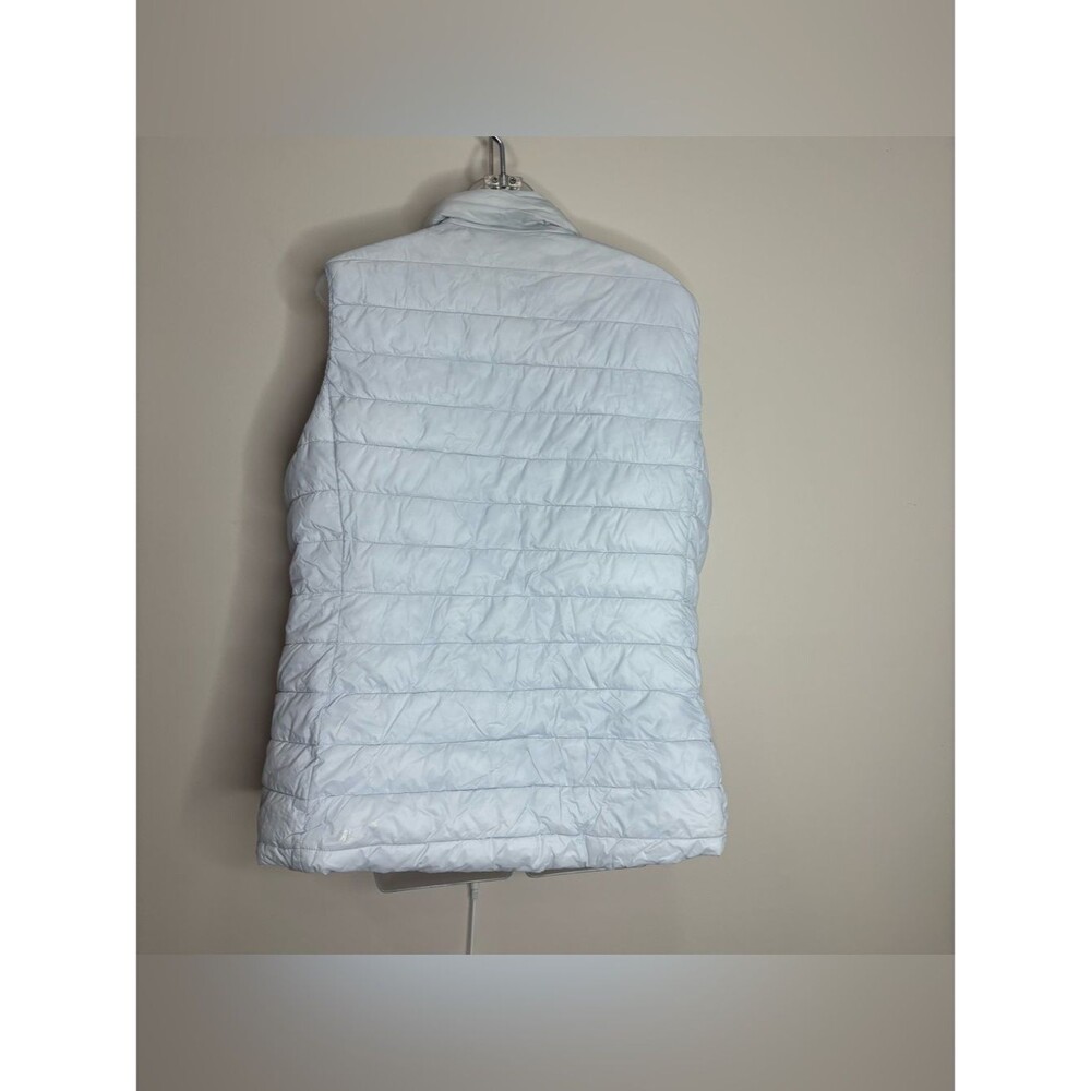 Old Navy white zip up Quilted Puffer Vest size XL Casual outdoor winter - Picture 3 of 8